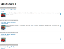 Tablet Screenshot of gleeseason3.blogspot.com