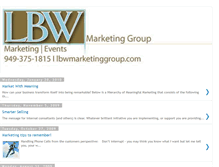 Tablet Screenshot of lbwmarketinggroup.blogspot.com