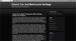 Desktop Screenshot of classic-automotive.blogspot.com