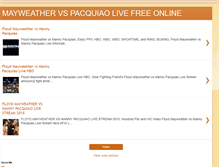 Tablet Screenshot of mayweatherpacquiao24.blogspot.com