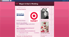 Desktop Screenshot of meganandalanwedding.blogspot.com
