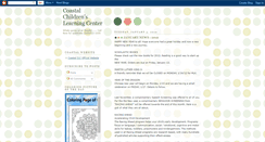 Desktop Screenshot of coastalchildrenslearningcenter.blogspot.com