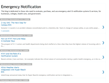 Tablet Screenshot of emergencynotificationservices.blogspot.com