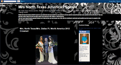 Desktop Screenshot of mrsnorthtexasamerica.blogspot.com