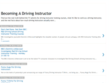 Tablet Screenshot of driving-instructor-training.blogspot.com