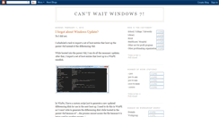 Desktop Screenshot of cantwait-win7.blogspot.com