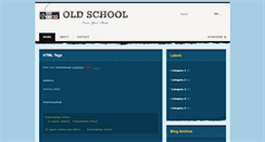 Desktop Screenshot of old-school-template.blogspot.com