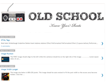 Tablet Screenshot of old-school-template.blogspot.com