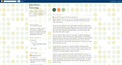 Desktop Screenshot of excellent-tutoring.blogspot.com