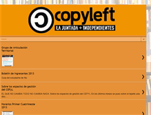 Tablet Screenshot of copyleftlajuntadaenedicion.blogspot.com