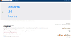 Desktop Screenshot of abierto24horas.blogspot.com