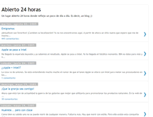 Tablet Screenshot of abierto24horas.blogspot.com