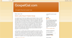 Desktop Screenshot of gospelgal.blogspot.com