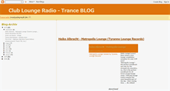 Desktop Screenshot of club-lounge-radio.blogspot.com