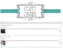 Tablet Screenshot of crafting-cousins.blogspot.com