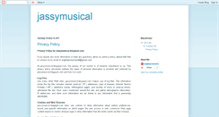 Desktop Screenshot of jassymusical.blogspot.com