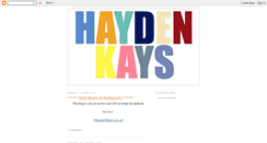 Desktop Screenshot of haydenkays.blogspot.com