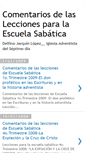 Mobile Screenshot of comentariosdeescuelasabatica.blogspot.com
