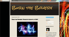 Desktop Screenshot of burnthebowery.blogspot.com