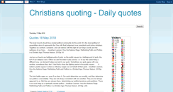 Desktop Screenshot of christiansquoting-dailyquotes.blogspot.com