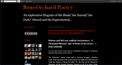 Desktop Screenshot of boneorchardpoetry.blogspot.com