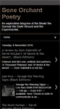 Mobile Screenshot of boneorchardpoetry.blogspot.com
