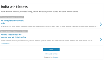 Tablet Screenshot of indiaairtickets.blogspot.com