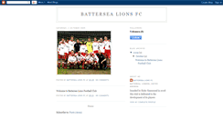 Desktop Screenshot of battersealionsfc.blogspot.com