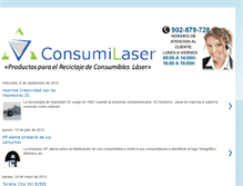 Tablet Screenshot of consumilaser.blogspot.com