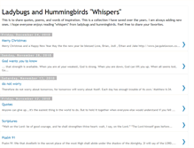 Tablet Screenshot of ladybugsandhummingbirds.blogspot.com