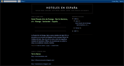 Desktop Screenshot of hoteles-en-espana.blogspot.com
