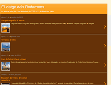 Tablet Screenshot of elviatgedelsrodamons.blogspot.com