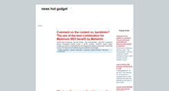 Desktop Screenshot of newshotgadget.blogspot.com