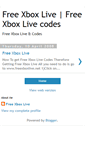 Mobile Screenshot of freexboxlivecode.blogspot.com