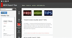Desktop Screenshot of mcx-expert-tips.blogspot.com