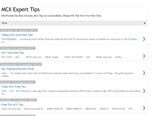 Tablet Screenshot of mcx-expert-tips.blogspot.com