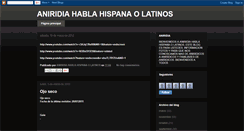 Desktop Screenshot of aniridiahablahispanaolatinos.blogspot.com
