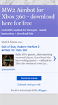 Mobile Screenshot of mw2aimbotxbox360.blogspot.com