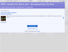 Tablet Screenshot of mw2aimbotxbox360.blogspot.com