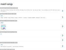 Tablet Screenshot of masti-songs.blogspot.com