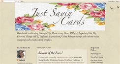 Desktop Screenshot of justsayincards.blogspot.com