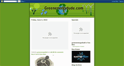 Desktop Screenshot of greenenergydude.blogspot.com