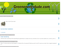 Tablet Screenshot of greenenergydude.blogspot.com