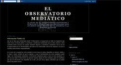 Desktop Screenshot of elblogdelobservatorio.blogspot.com