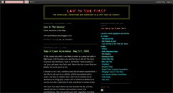 Desktop Screenshot of lawinthefirst.blogspot.com