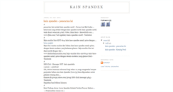 Desktop Screenshot of kainspandex.blogspot.com