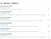 Tablet Screenshot of msbeckett.blogspot.com