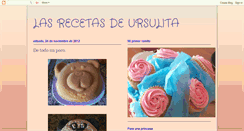 Desktop Screenshot of lasrecetasdeursulita.blogspot.com