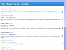 Tablet Screenshot of kidsmusicplanetpodcast.blogspot.com