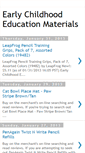 Mobile Screenshot of earlychildhoodeducationmaterials.blogspot.com